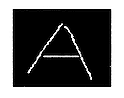 Bitmap-Bereich mit Rechteck und eingezeichnetem 'A'