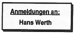 Anmeldung an: Hans Werth