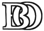 Initial: BO (Schwarzweiß)