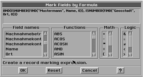 Mark Field by Formular