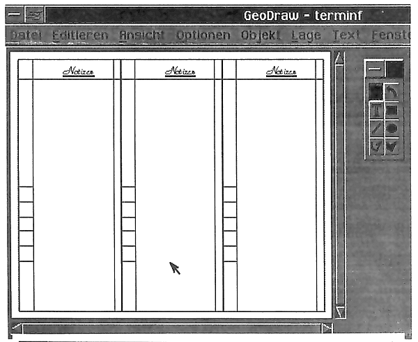 Terminformular erstellen mit GeoDraw