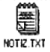 Icon Datei: Notiz.txt