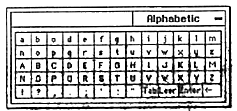Floating Keyboard: Alphabetisch