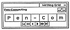 Floating Keyboard: Writing Grid