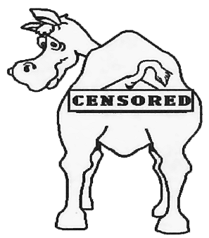 Censored: ein Esel von Hinten