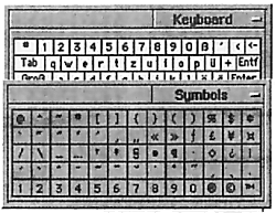 freie Tastatur - Keyboard und Symbols