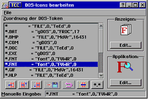 DOS-Icons bearbeiten
